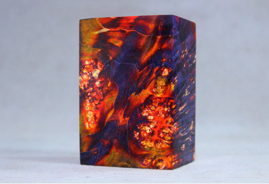 Stabilized Maple Burl Wood Mod Block